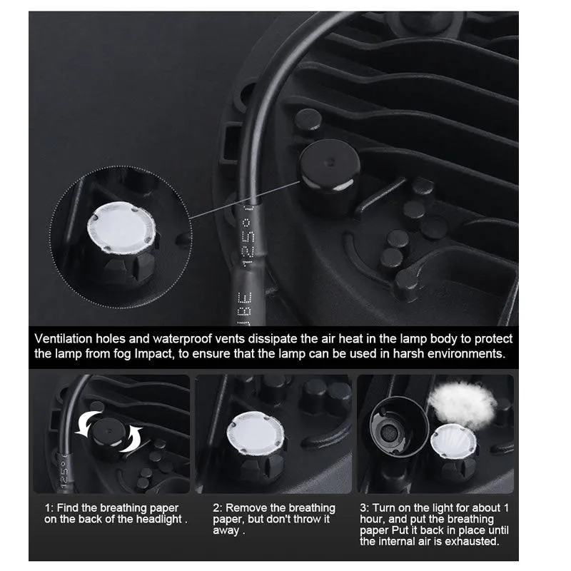 Skeleton Head LED Round Headlight With A Beam C149-2Z1