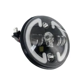 Skeleton Head LED Round Headlight With A Beam C149-2Z1