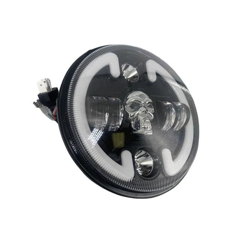 Skeleton Head LED Round Headlight With A Beam C149-2Z1