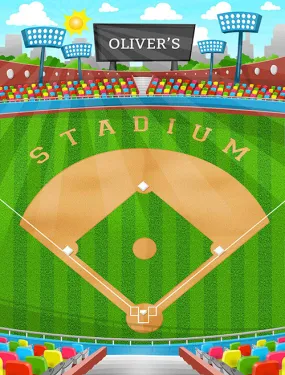 Small Baseball Play Blanket