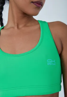 Sports Bra with Racerback, green