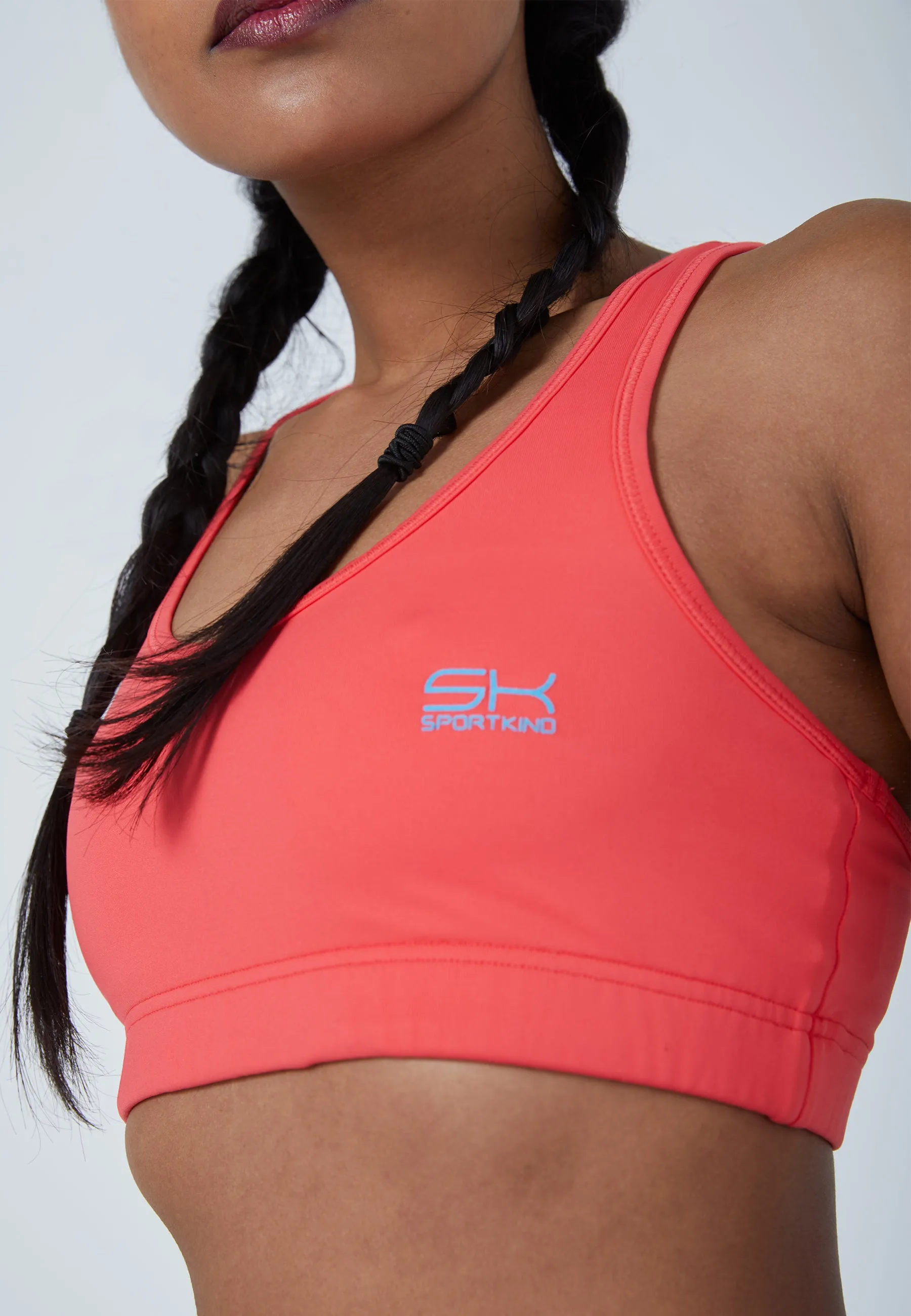 Sports Bra with Racerback, peach