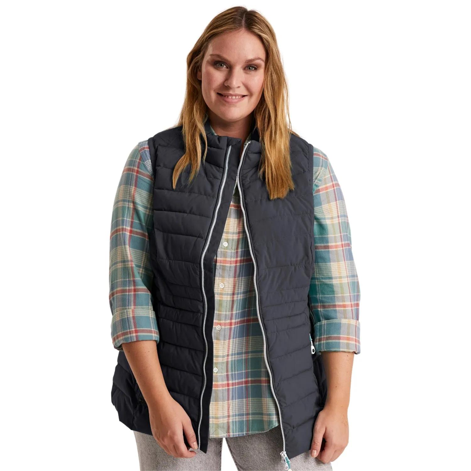 STOY Women’s Plus Size Puffer Vest Navy Sizes 20-28