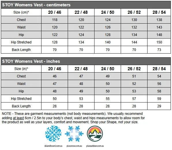 STOY Women’s Plus Size Puffer Vest Navy Sizes 20-28