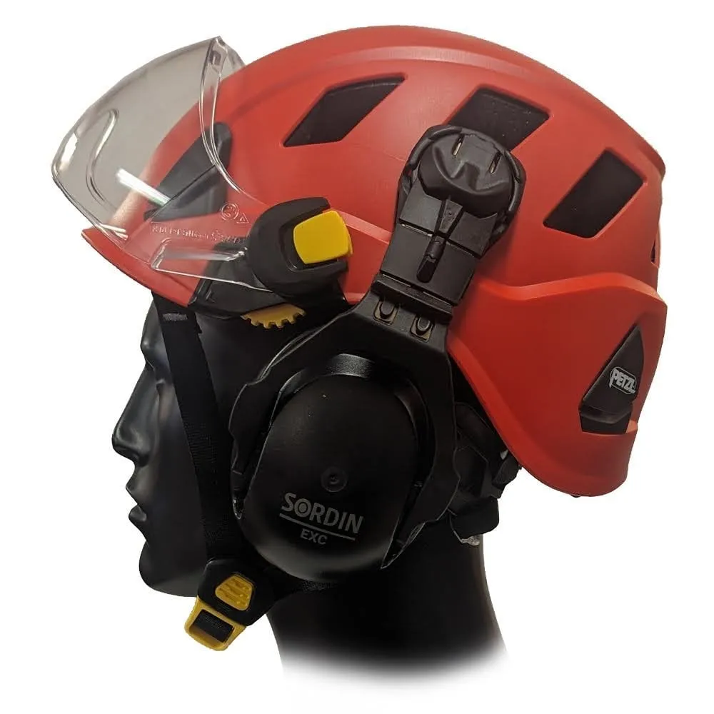 Strato Vent Chainsaw Helmet Vizir & Ear Defenders Red