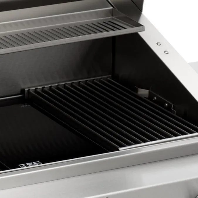 TEC Grills:  26" Sterling Patio On Stainless Pedestal With Side Shelves (46")