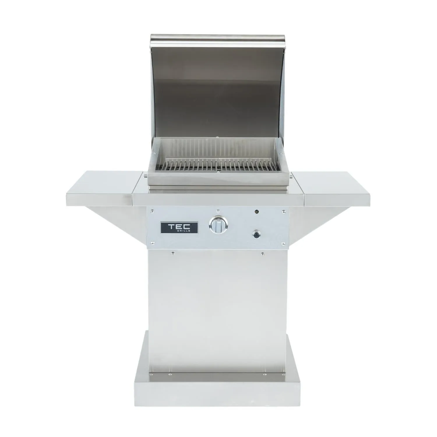 TEC Grills:  26" Sterling Patio On Stainless Pedestal With Side Shelves (46")