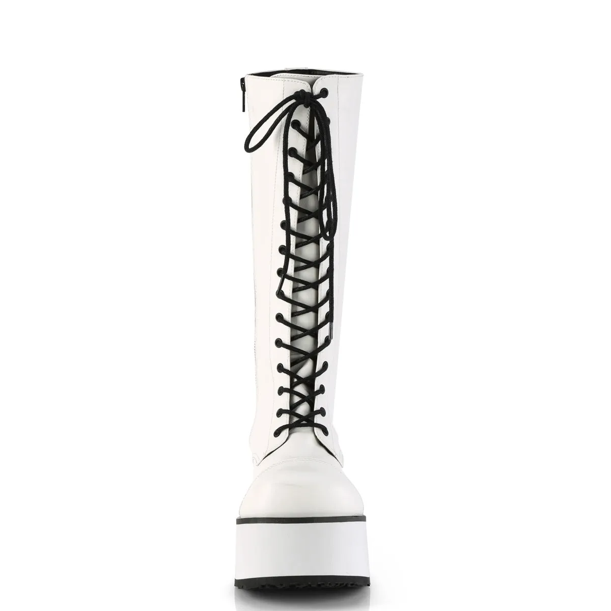 Trashville Platform White Boots (Unisex)