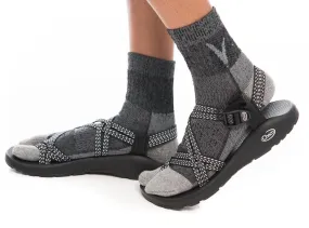 V-Toe Dark Grey Wool Casual or Hiking V-Toe Flip-Flop Tabi Big Toe Chaco Socks