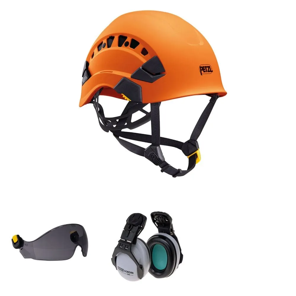 Vertex Vent Chainsaw Helmet Vizir and Ear Defenders Orange