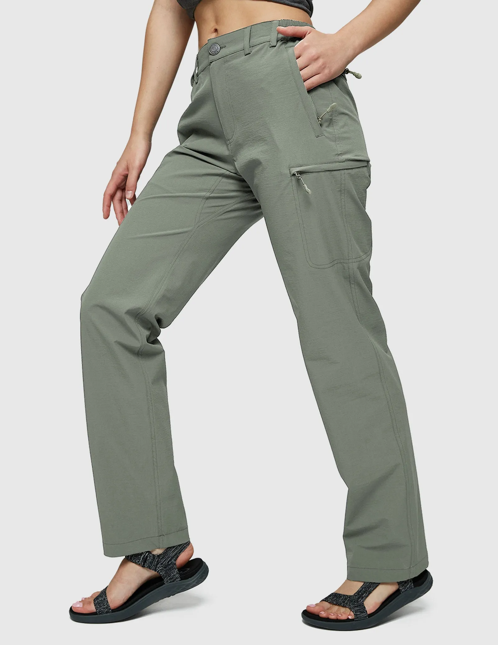 Women's Quick Dry Cargo Pants Lightweight Hiking Pants