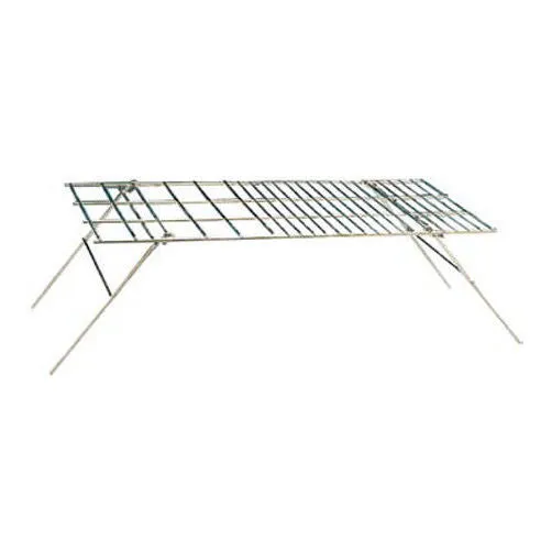 World Famous Rust-Resistant Steel Campers Campfire Cooking Grill 24 x 12 Inches