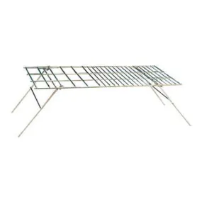 World Famous Rust-Resistant Steel Campers Campfire Cooking Grill 24 x 12 Inches